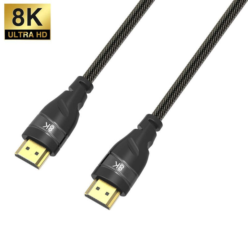 YIWENTEC 8K HDMI Copper Cord UHD HDR 8K 48Gbps,8K@60Hz 4K@120Hz Support HDCP 3D HDMI Cable for PS4 SetTop Box HDTVs Projectors (1.5M, 8K) 1.5M