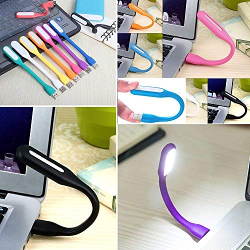 BeeSpring USB LED Light Lamp Adjust Angle Portable Flexible Led Lamp with USB for PowerBank PC Laptop Notebook Computer Keyboard Outdoor Energy Saving Gift Night Book Reading Lamp (5PCS)