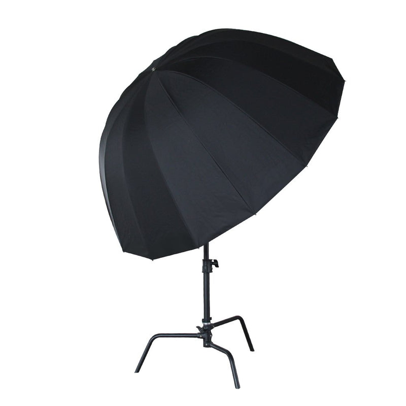 FOTOCREAT 51"(130cm) Parabolic Umbrella -Professional Sliver with Black Umbrella Reflector for Strobe Speedlight 51"(130cm)