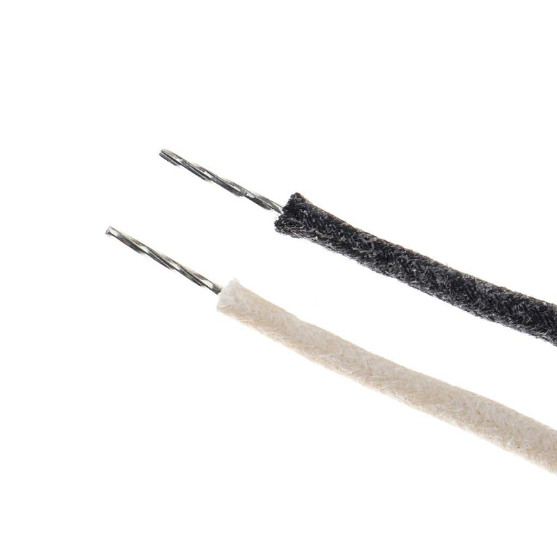 Alnicov 3.3 Feet Pre-tinned Guitar Wire 22awg -22ga Cloth-covered Push Back Vintage-style Guitar Wire