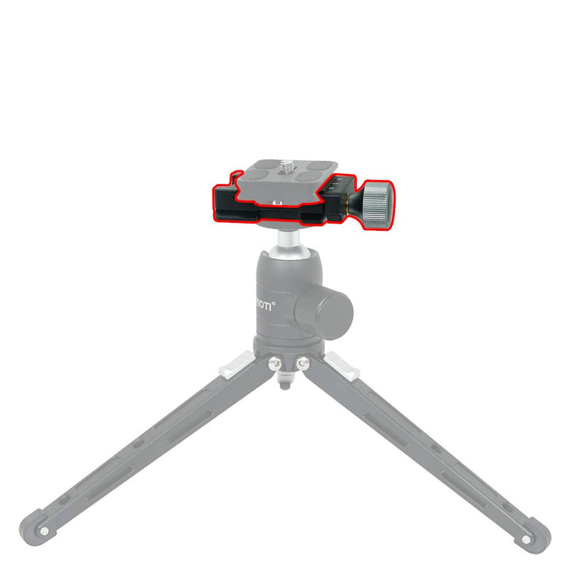 SIOTI Quick Release Plate Clamp, Arca Swiss Clamp, Quick Release Plate Mount Adapter Compatible with RRS/ARCA Design Quick Release Plate or Any Tripod Head/Tripod with 1/4" or 3/8" Mount (QR Mount) QR Mount