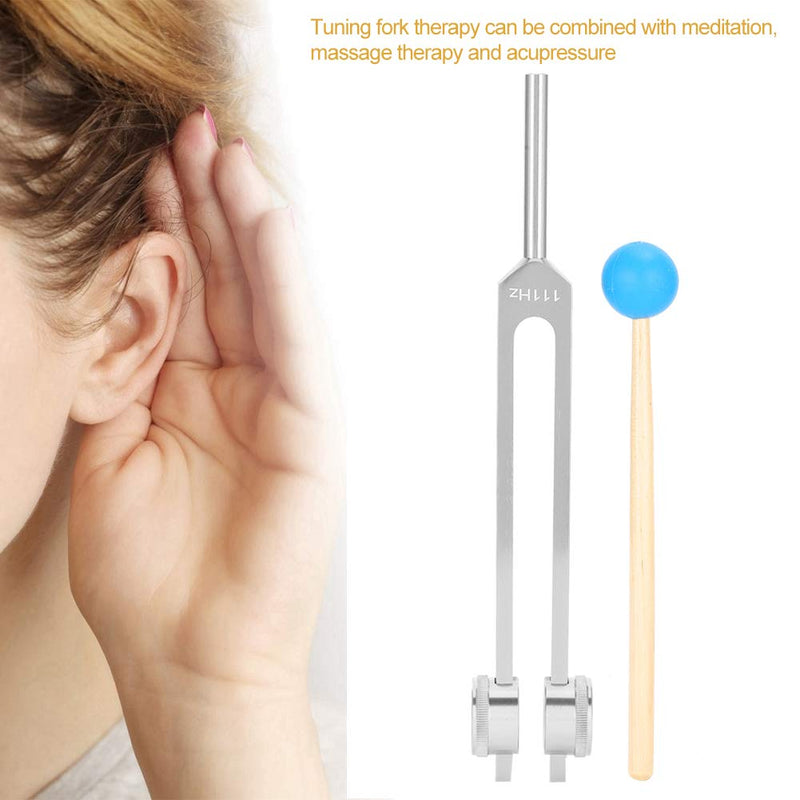 Tuning Fork, 111Hz Aluminum Meditation Acupoint Massage Yoga Tuning Fork Set With Hammer And Storage Bag (#2) #2