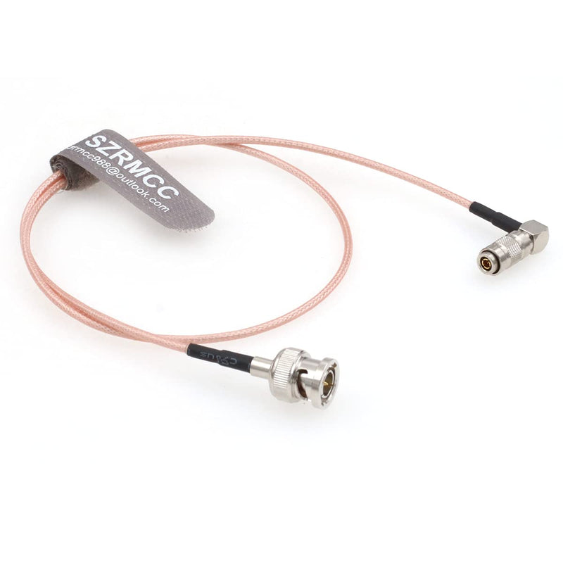 SZRMCC HD SDI BNC Male to Right Angle DIN1.0/2.3 Male RG179 75ohm RF Coaxial Cable for 4K Video Camera Monitor Recorders (60cm) Right Angle DIN 1.0/2.3 60cm