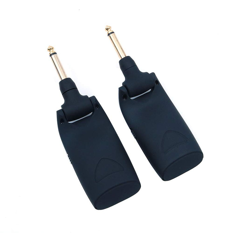 Alnicov Guitar Wireless System 2.4GHz Wireless Guitar Transmitter and Receiver for Electric Guitar Bass Violin A9 Black