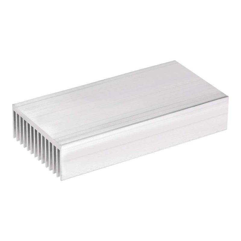 uxcell Electronics Cooler Heatsink for MOS GPU IC Chip Silver 100 x 50 x 20 mm 100x50x20mm