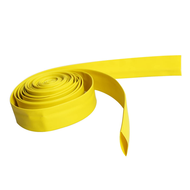 Aoje-Link 18mm ID Yellow Heat Shrink Tubing Shrinkable Tube 5M(16.4Ft) 1pcs 18mm x 5M(Ф * L)