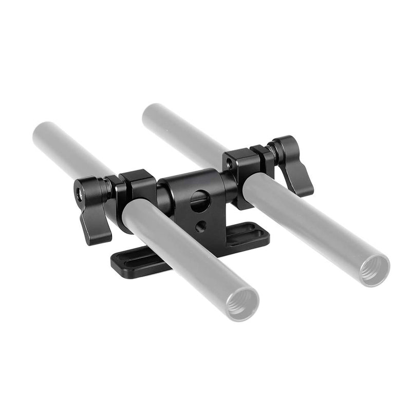 CAMVATE 360° Swivel Adjustable 15mm Dual Rod Clamp for Camera Shoulder Rig