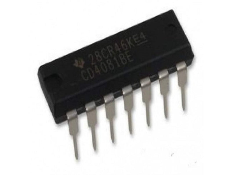 Texas Instruments CD4081BE IC, Quad AND Gate, 2I/P, DIP-14 (Pack of 10)