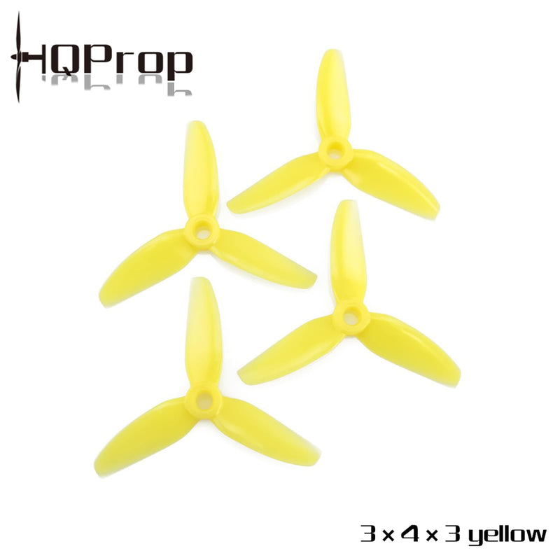16pcs HQProp Great Power Durability 3x4x3 Tri-Blade Propeller 3 inch Props RC FPV Drone Quadcopter Drone Compatible with 1407 1408 Racing Brushless Motors for Martian 2 GEPRC CineLog35 Proteck35 Frame