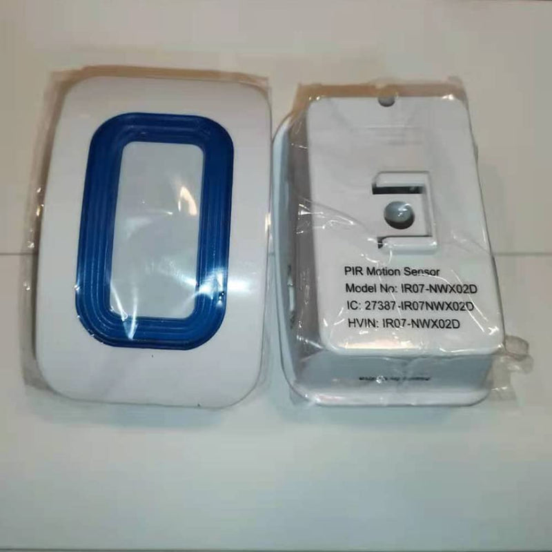 Wireless Caregiver Pager Motion Sensor Alert Room Bed Alarm and Fall Prevention for Home Elderly Kids (1 Plug-in Pager and 1 Motion Sensor) 1 Plug-in Pager and 1 Motion Sensor