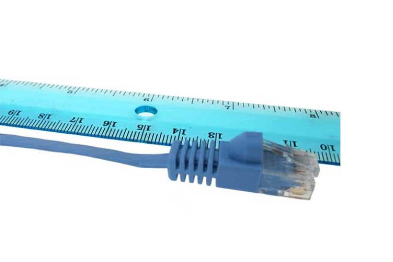 3 ft Cat 6 Unshielded (UTP) Flat Ethernet Network Cable - Black 3ft