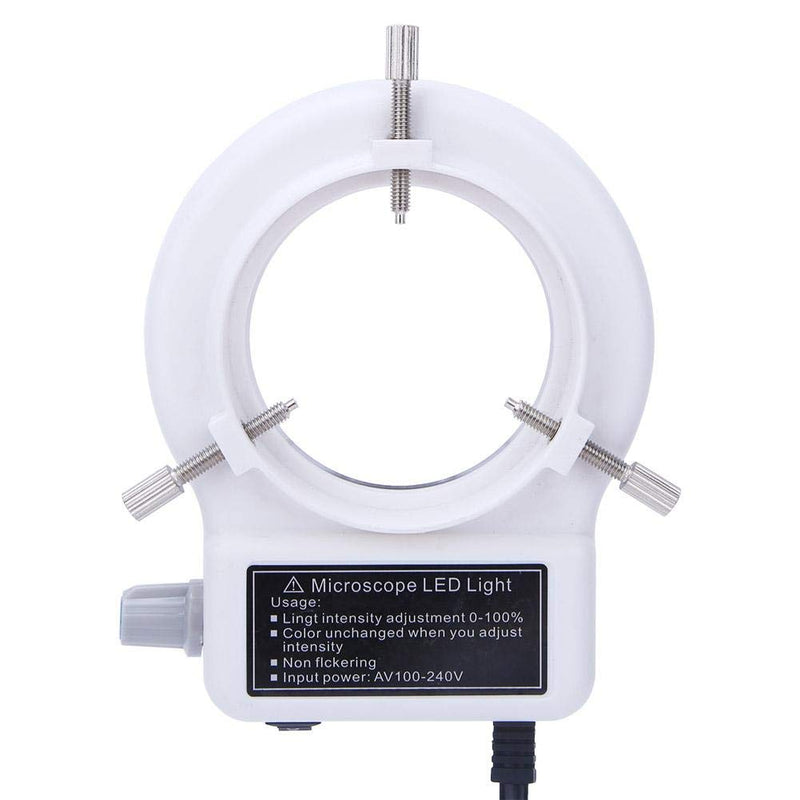 [AUSTRALIA] - 60LED Adjustable Brightness Microscope Ring Light Lamp Illuminator For Stereo Scope Microscope Supplier With Dimmer US Plug 110~240V 