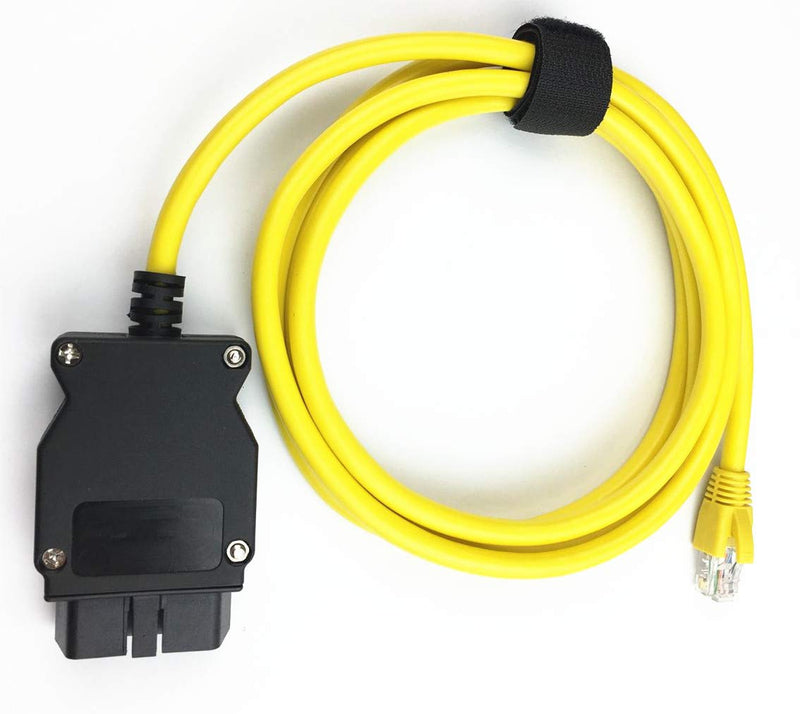 BOMRUI 16pin OBD II to RJ 45 ENET Diagnostic Cable Ethernet Connector Tool for car Coding F-Series