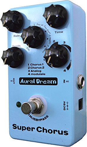 [AUSTRALIA] - Yanhuhu Aural Dream Super Chorus Guitar Effect Pedal with 4 modes and 8 waves reaching 32 chorus effects True bypass 