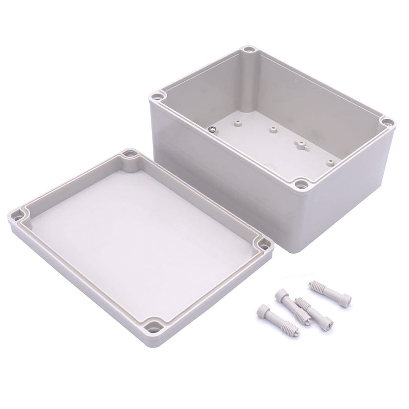 Twidec/Waterproof Dustproof IP67 Junction Box ABS Plastic Electrical Project Box DIY Case Enclosure Gray 8"x 6"x 4"(200 x 150 x 100 mm)