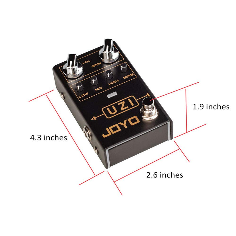 [AUSTRALIA] - JOYO R-03 UZI Distortion Guitar Effect Pedal for Heavy Metal 