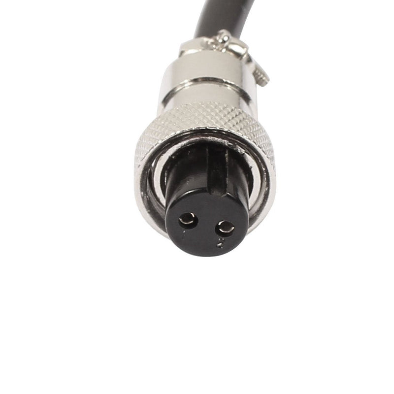 uxcell GX12 2 Pin Double Female Head Aviation Socket Connector Electrical Cable 2m