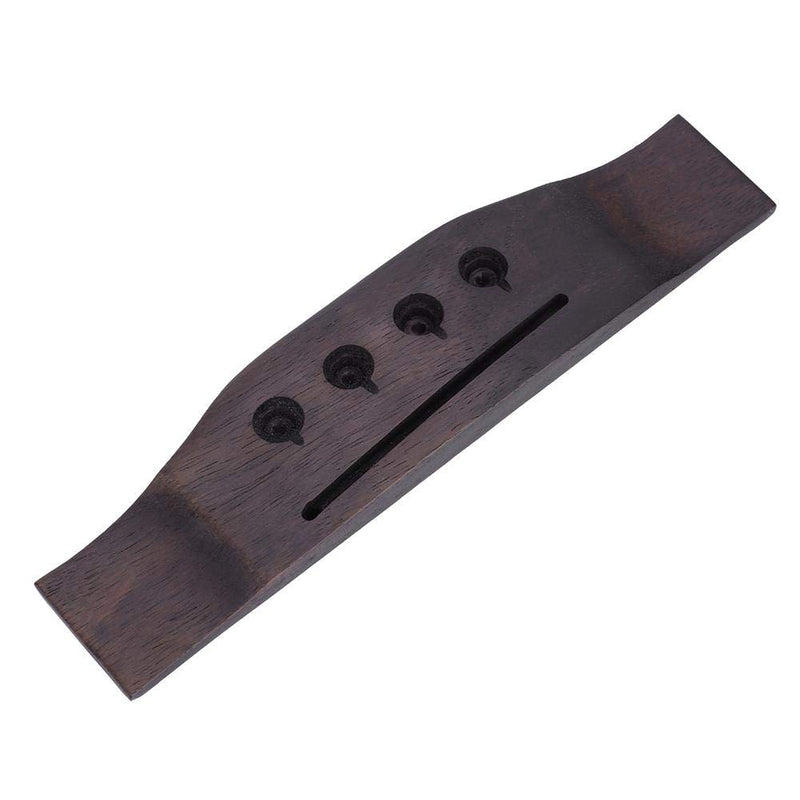 Dilwe 4 Strings Bass Bridge, Rosewood Bridge Saddle and Pins for 4-String Folk Acoustic Bass Accessory Parts