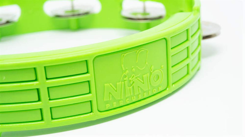 NINO Percussion Compact ABS Tambourine 8" - Grass-Green (NINO49GG) Grass Green