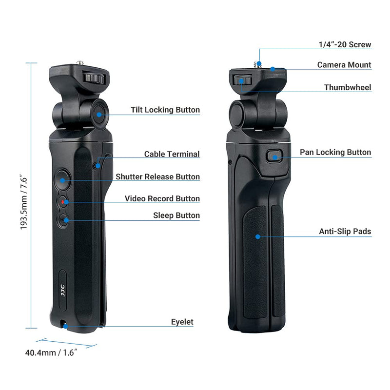 Handheld Shooting Grip and Mini Tabletop Tripod Replace Panasonic DMW-SHGR1 Selfie Grip and Remote for Panasonic G100 G110 G9 GH5 GH5S G85 G95 S1 S1R S1H S5 FZ1000 II and More, Ideal for Vlogging