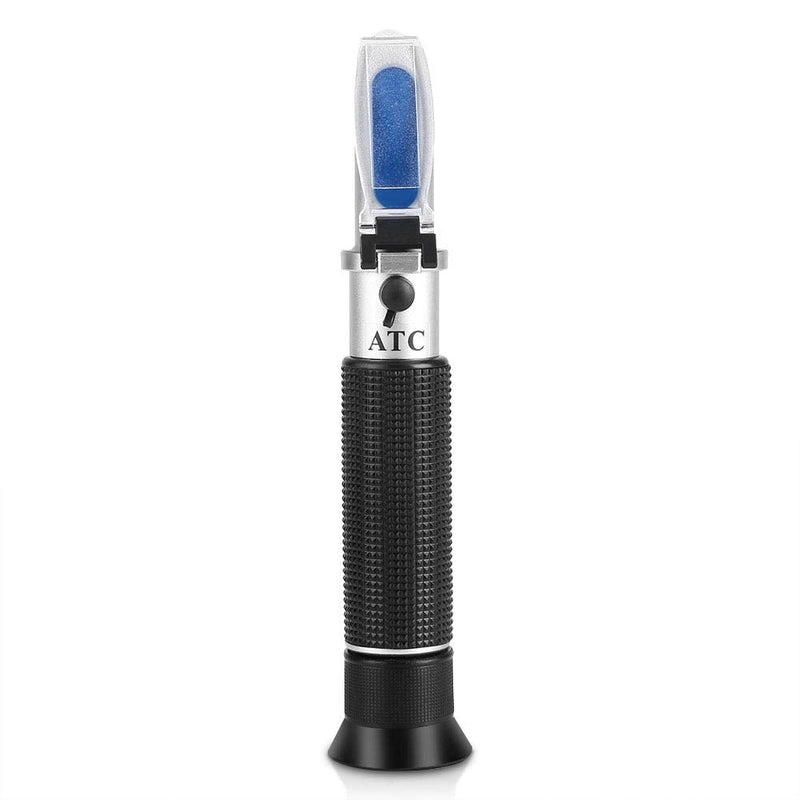 Alcohol Test Refractometer, Asixx Beer Refractometer, Alcohol Refractometer Professional Handheld Alcohol Test Refractometer Wine Tester, Made Aluminum, 0~80% Measuring Range