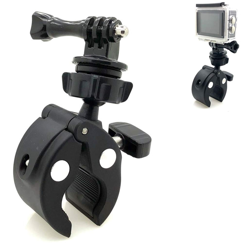Heavy Duty Camera Handlebar Seat Post Clamp Mount Holder for Bike Motorcycle ATV Snowmobile Boat - Fits All GoPro Hero 9 8 7 Session Canon, Yi 4K, ASASO, Nikon, Sony, CASIO, Kodak and Other Cameras