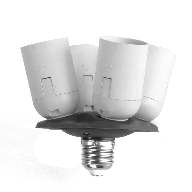 Foto4easy 4 in 1 E27 Base Socket Splitter Light Lamp Bulb Adapter Holder for Photo Softbox