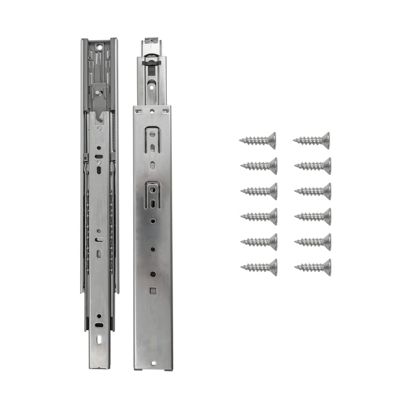 Hickory Hardware P1055/12-2C Collection Soft Close Drawer Slide 12" Cadmium Finish (2 Pack), 2 Piece