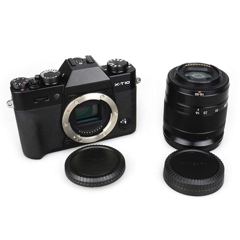 Rear Lens Cap & Body Cap JJC Rear Lens Cover Body Cover for Fuji Fujifilm X-T30 X-T20 X-T10 X-T3 X-T1 X-T2 X-PRO1 X-PRO2 X-A5 X-A10 X-A3 X-A2 X-A1 X-H1 X-E3 X-E2s X-E2 X-E1 Fit for Fujifilm X Mount 2 Pack
