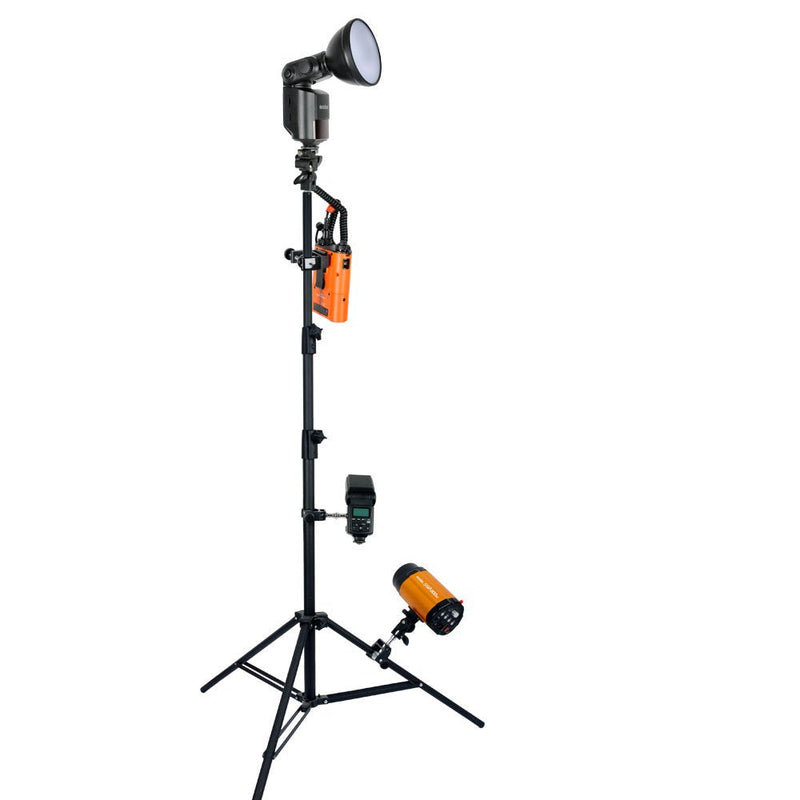 Godox Q-Type Mulit-Functional Clip Mount, 1/4"-20, 3/8"-16 Multi Interface for Bracket Mount Flash Speedlite Strobe Monolight