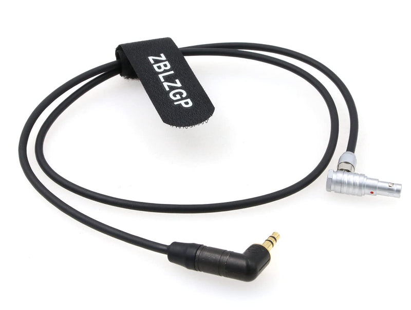 [AUSTRALIA] - ZBLZGP Right Angle 5 Pin Male to 3.5mm Right Angle TRS Audio Cable for ARRI Alexa Mini Camera (50CM) 50CM 
