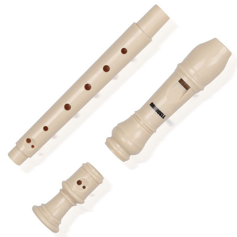 MUSCELL Recorder Instrument,8 Holes German Soprano Recorder Musical Instruments for Kids/Adults,3 packs(Natural,Blue,Red)