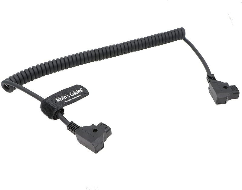 Alvin’s Cables D-Tap Male to Dtap Male Coiled Extension Cable for DSLR Rig Battery
