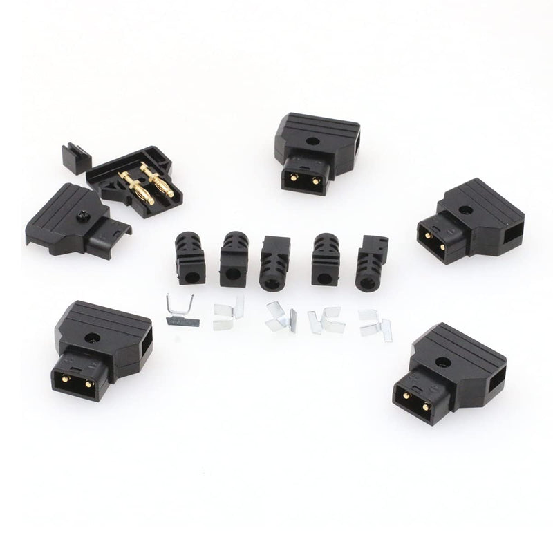 SZRMCC Anton-Bauer IDX V-Mount Gold Mount Battery D-tap P-tap Male PowerTap Plug Connector Kit for ARRI RED Camcorder DSLR Camera Power Cable DIY (5Pcs) 5Pcs Dtap Male Plug