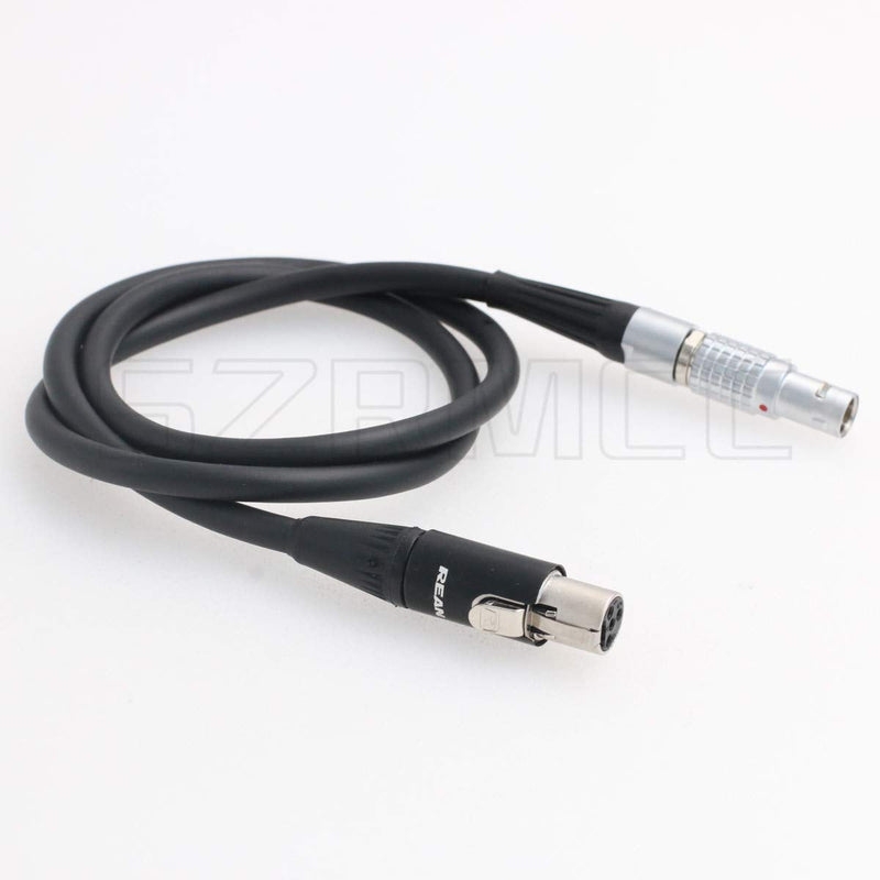 SZRMCC 0B 2 Pin Male to Mini XLR 4 Pin Female Power Cable for ARRI Alexa Camera 12V to TVLogic Monitor (Straight 2Pin Straight Cable) Straight 2Pin Straight Cable