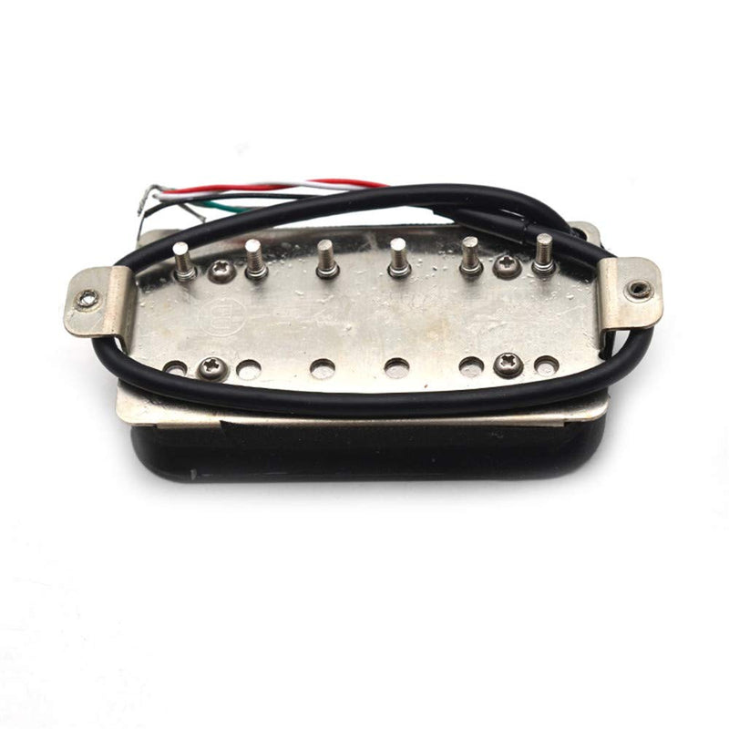 SAPHUE Alnico 5 Humbucker Pickup Double Coil Electric Guitar Pickups Set with Neck and Bridge with Prewired and Screws Parts Accessories Kit Black