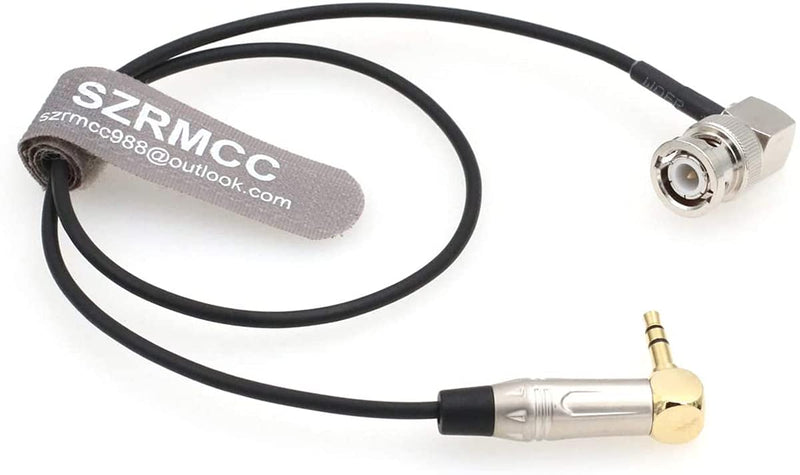 [AUSTRALIA] - SZRMCC Tentacle Sync Right Angle 3.5mm TRS to BNC Timecode Cable for ARRI Camera C300 C500 F55 PDW-700 (50cm) 50cm 
