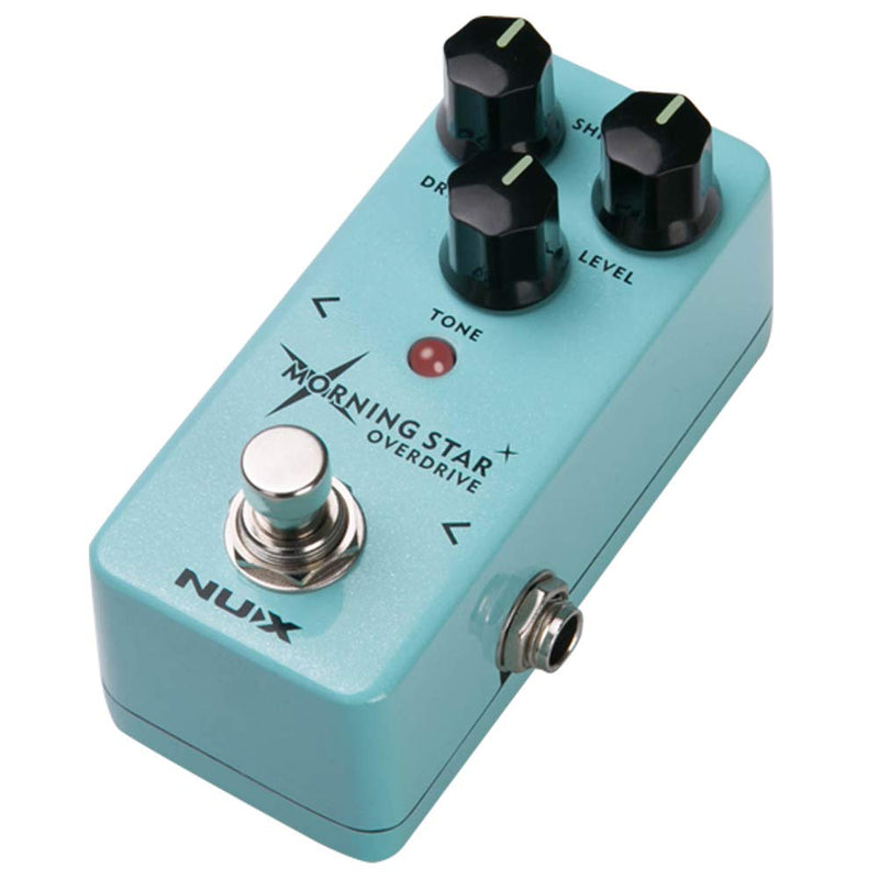 [AUSTRALIA] - NUX Morning Star Guitar Overdrive Effect Pedal Blues-break Overdrive with an extra Treble touch option,True Bypass or Buffer Bypass 