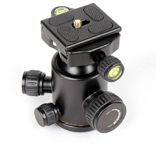 Koolehaoda Camera Tripod Ball Head 360 Degree Fluid Rotation Ballhead with Quick Release Plate for Tripod SLR Camera. Max Load: 15kg K-08