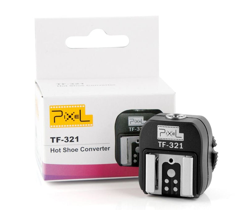 Pixel TF-321 Pixel e-TTL Flash Hot Shoe to Pc Adapter for Canon DSLRs and Flashguns