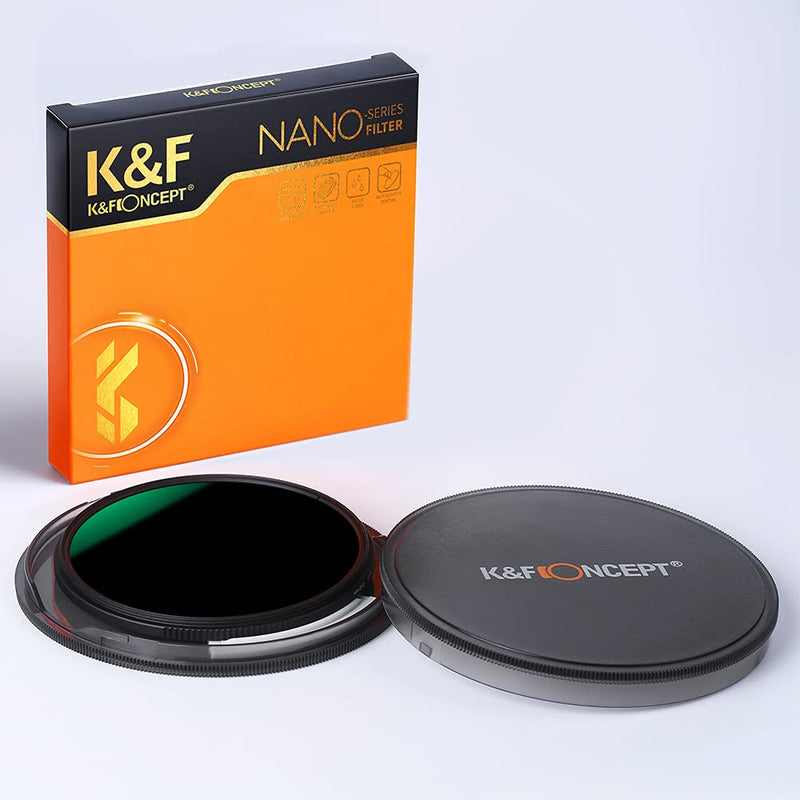 K&F Concept 82MM Neutral Density Lens Filter 10 Stops ND 1000 Filter HD 18 Layer Neutral Grey ND Lens Filter with Multi-Resistant Nano Coating 82MM ND1000