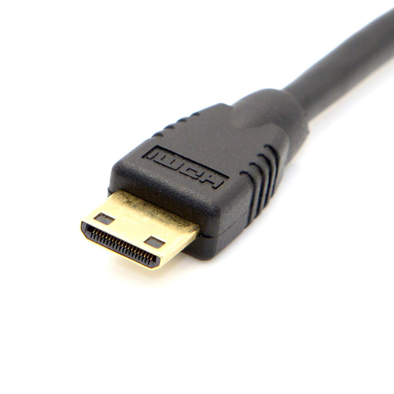 [AUSTRALIA] - CY Mini HDMI to HDMI Adapter Cable for DV Sony Cannon MP4 Camera DC DV Mini HDMI Adapter Mini HDMI to HDMI Female Cable Adapter 