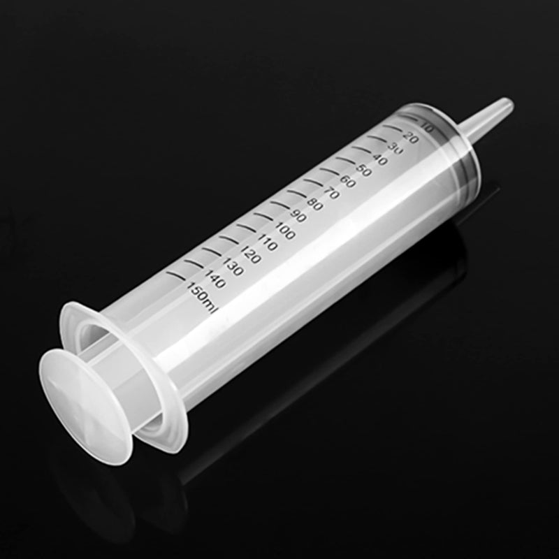 [AUSTRALIA] - 3 PACK 150 ML Large Syringes ,Plastic Garden Industrial Syringes for Scientific Labs, Measuring, Watering, Refilling, Filtration Multiple Uses 