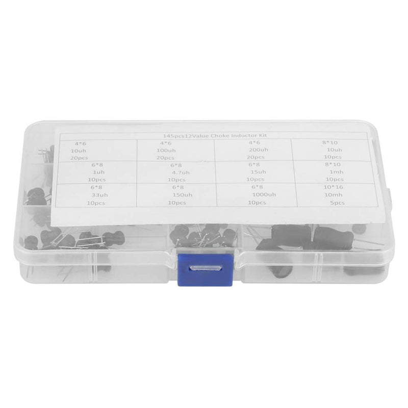 Inductor Assortment Kit, 145Pcs 10uH-10mH 12 Values Choke Inductors Assorted Kit