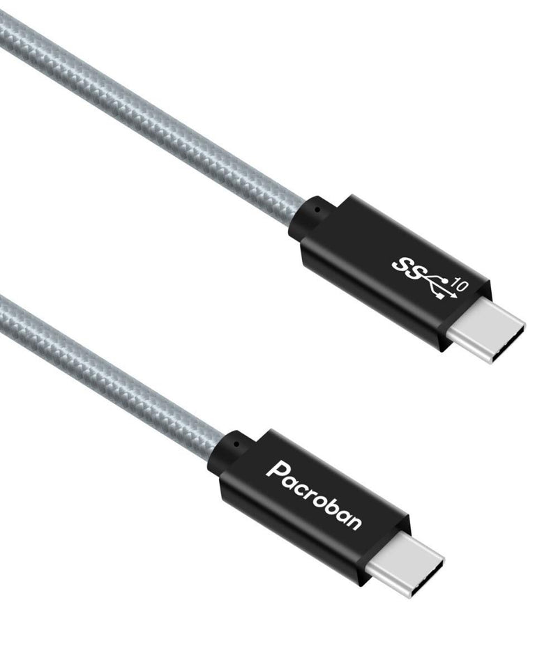 Pacroban USB C to USB C Cable - Fast Charge, Thunderbolt Compatible, USB-IF Certified, E-Mark Chip Built-in (6 FT) 6 FT