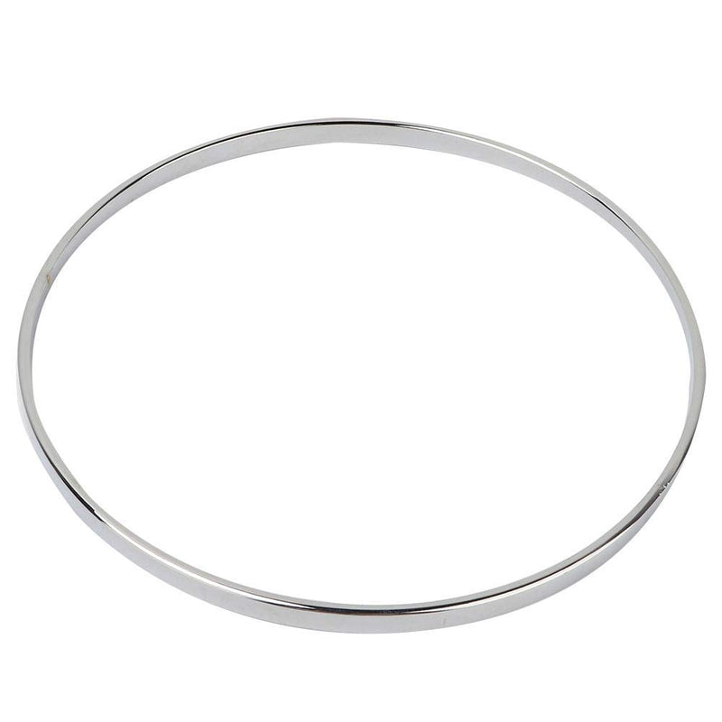 Banjo Hoop,8 Inch Steel Musical Instrument Tension Hoop Nickel-plated for Banjo Guitar Repair Replacement Parts,silver.