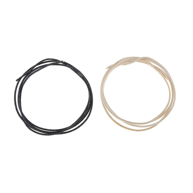 Alnicov 3.3 Feet Pre-tinned Guitar Wire 22awg -22ga Cloth-covered Push Back Vintage-style Guitar Wire