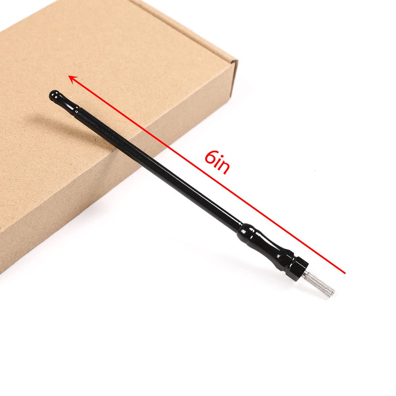 Fit for Toyota FJ Cruiser 2007-2021 6 Inches Antenna Trim, Metal Radio Antenna Replacement, Black 6 inch
