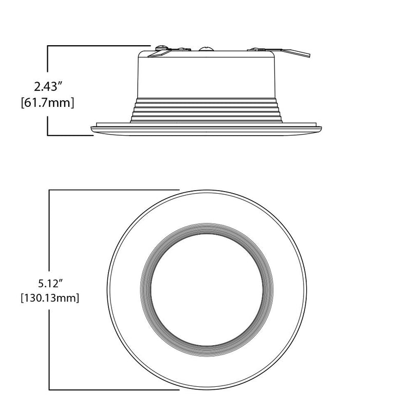 HALO Recessed RL460WHZHA69 Zigbee Smart LED Downlight, 4", White 4"