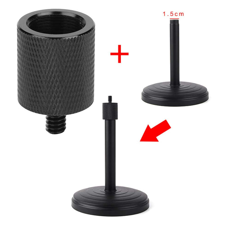 Voluxe Camera Mic Adapter Screw, Aluminum Alloy Microphone Bracket Adapter Screw Mic Adapter Screw Photography Accessory for Microphone Bracket for Tripod Connection